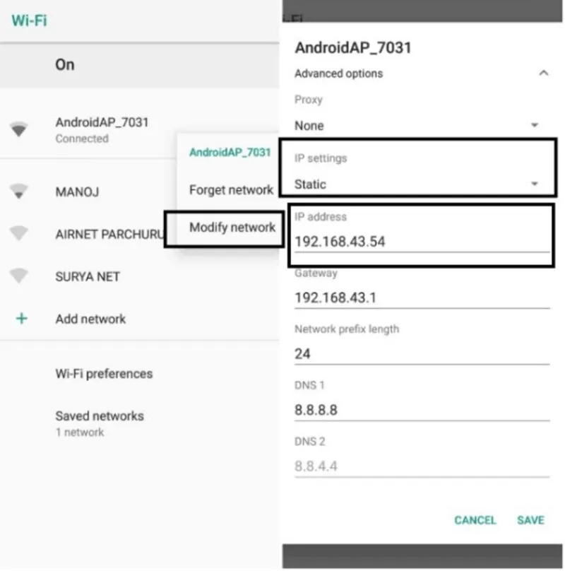 How to change IP address on Android phone easily